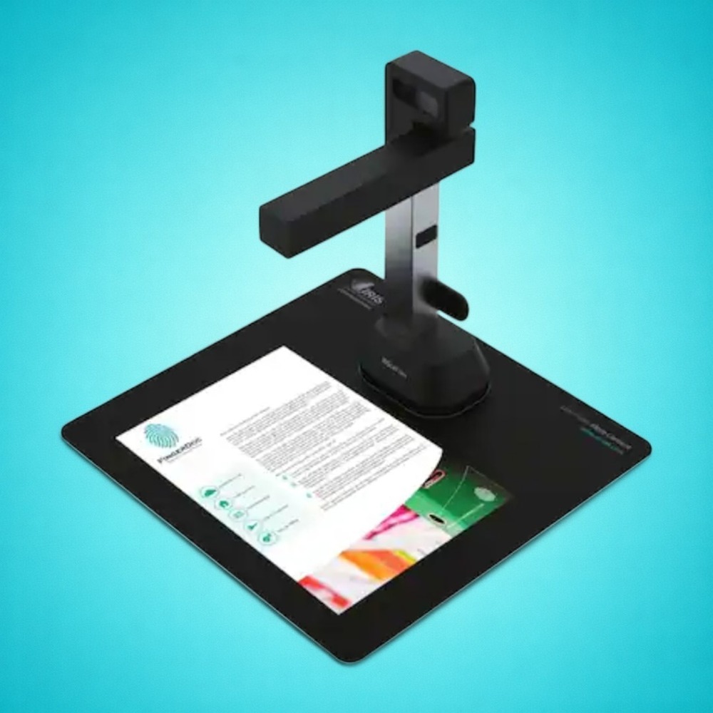 New IRIScan Desk 6 Overhead Scanner - 8.0 Megapixel, 12 MP, 300 dpi Output.